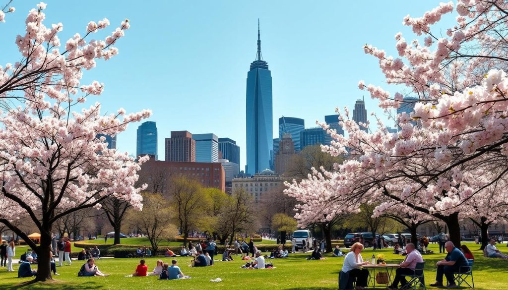 spring in new york city