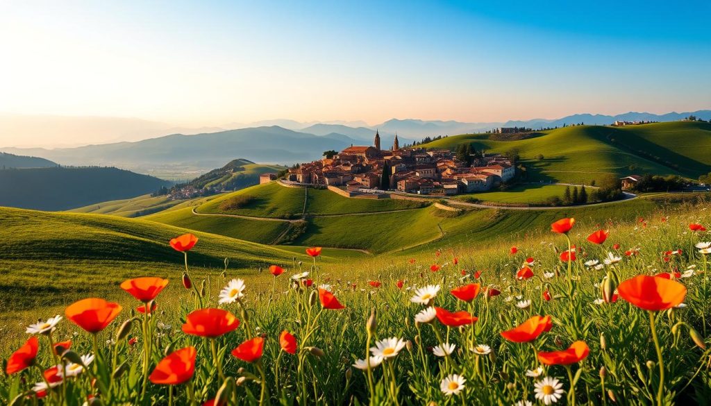 italy spring landscapes