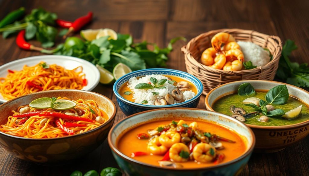 Thai cuisine flavors