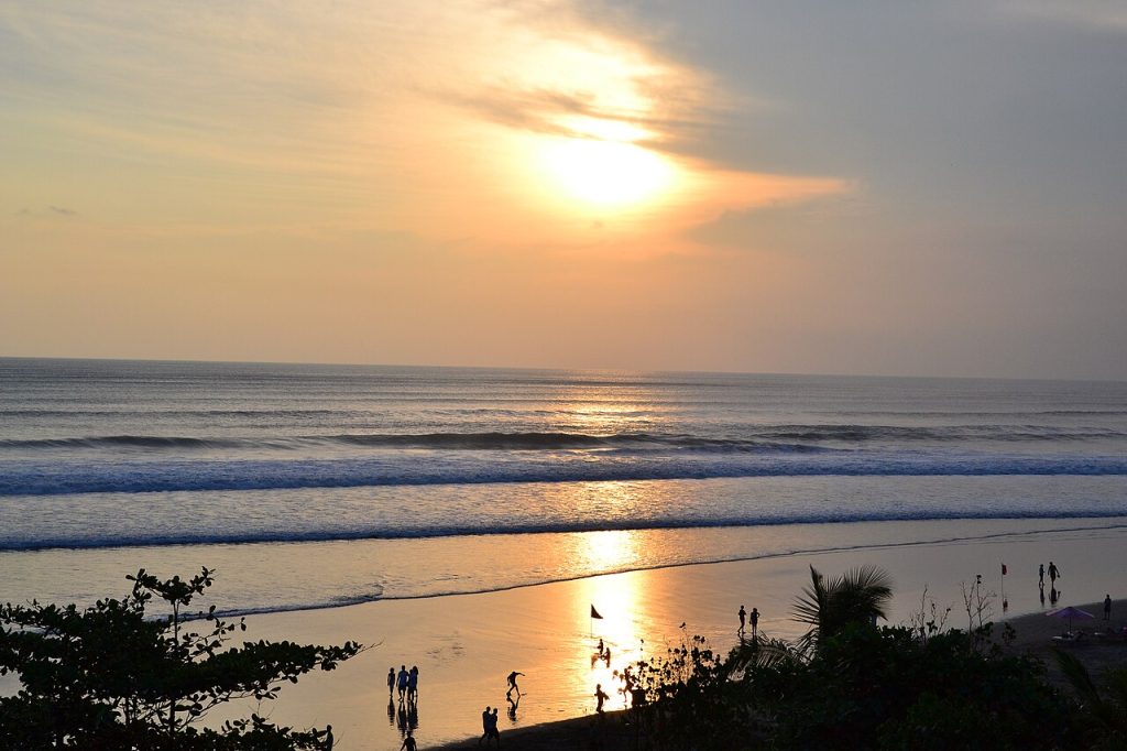Sunset on a Bali beach