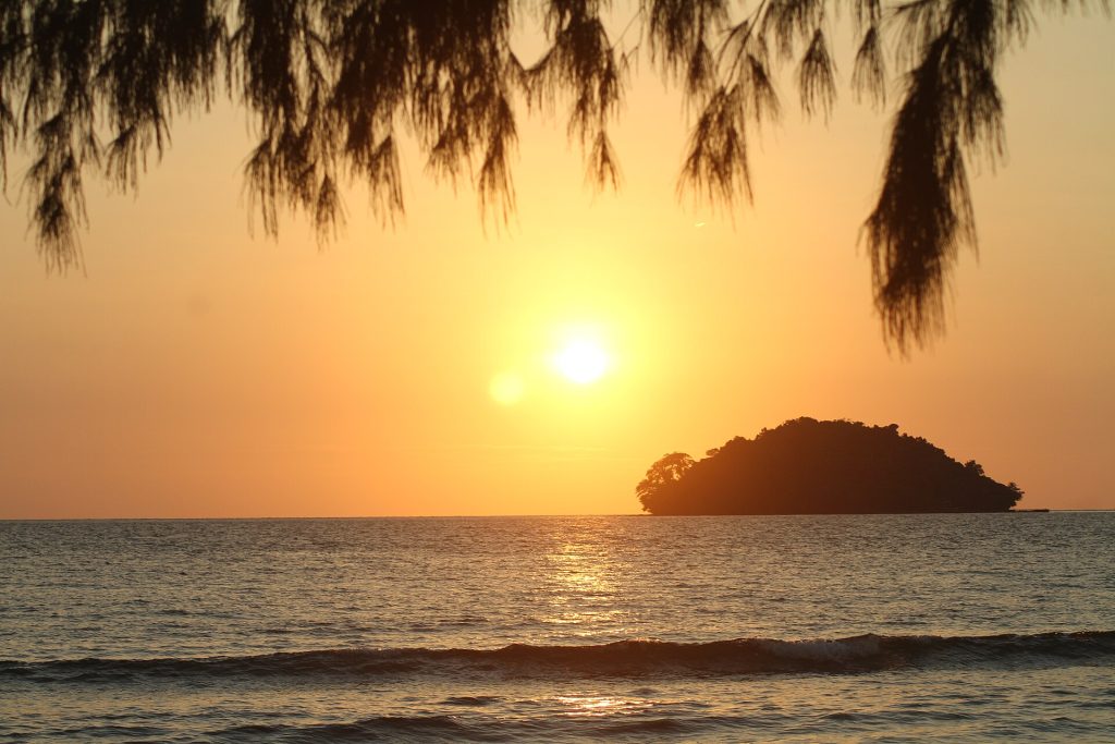 A beach on Koh Rong, Cambodia