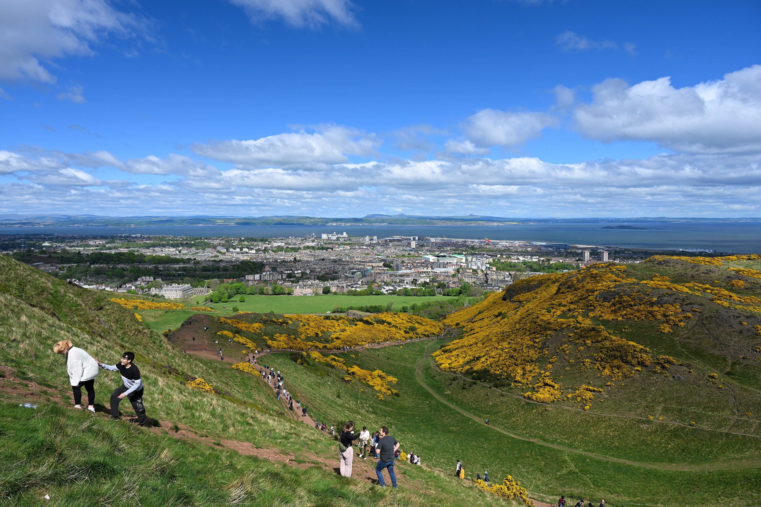 Edinburgh Castle and the Old Town skyline in Edinburgh, Scotland