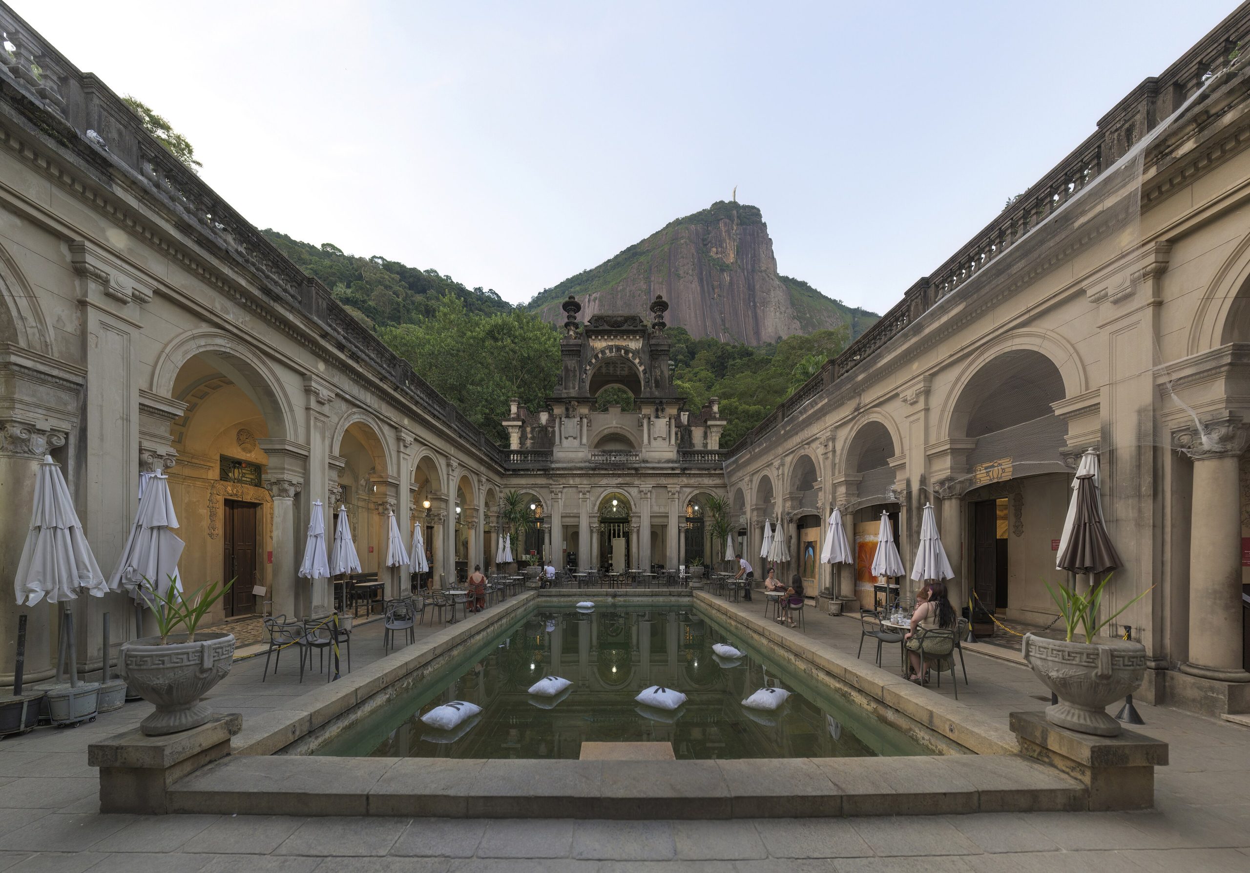 Christ the Redeemer and Sugarloaf Mountain over Rio de Janeiro, Brazil