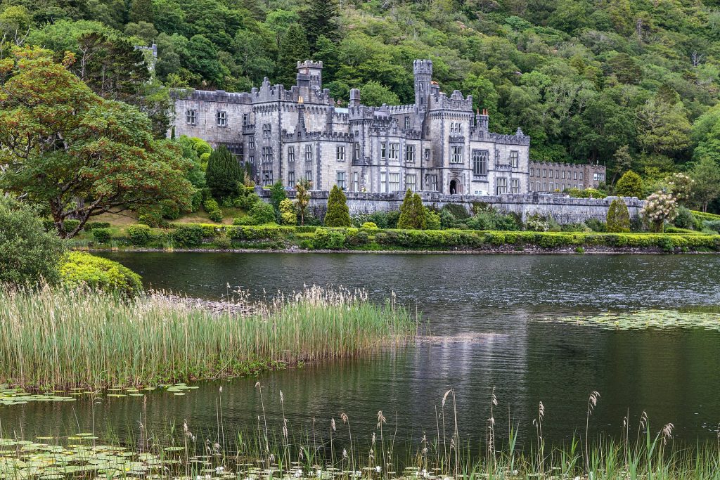 Kylemore Abbey reflected in Pollacapall Lough, Connemara