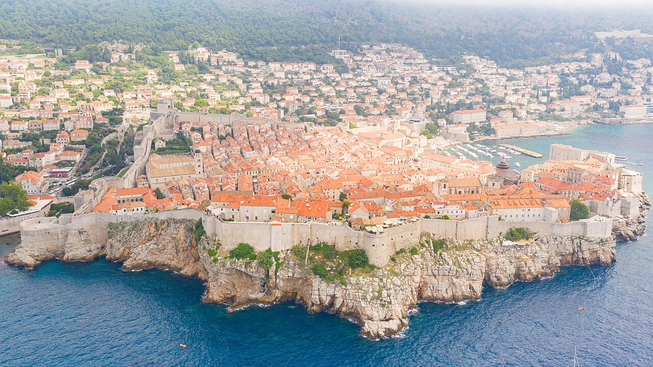 Dubrovnik's walled Old Town and Adriatic