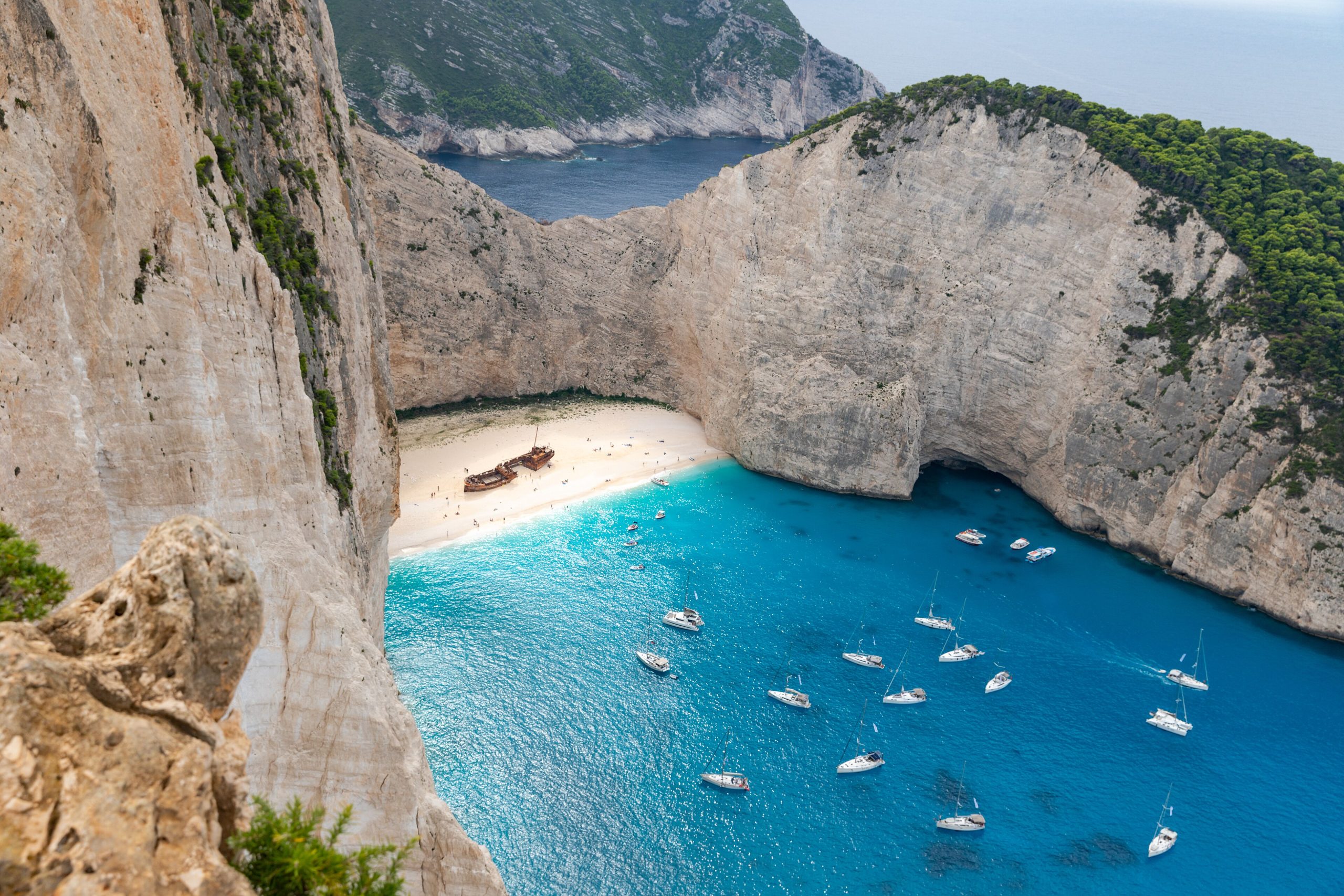 Navagio Beach on Zakynthos, Greece