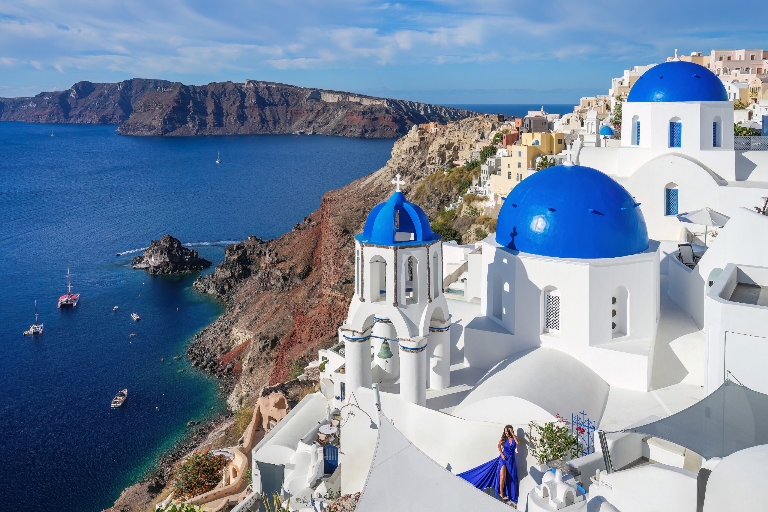 Sunset over Oia, Santorini