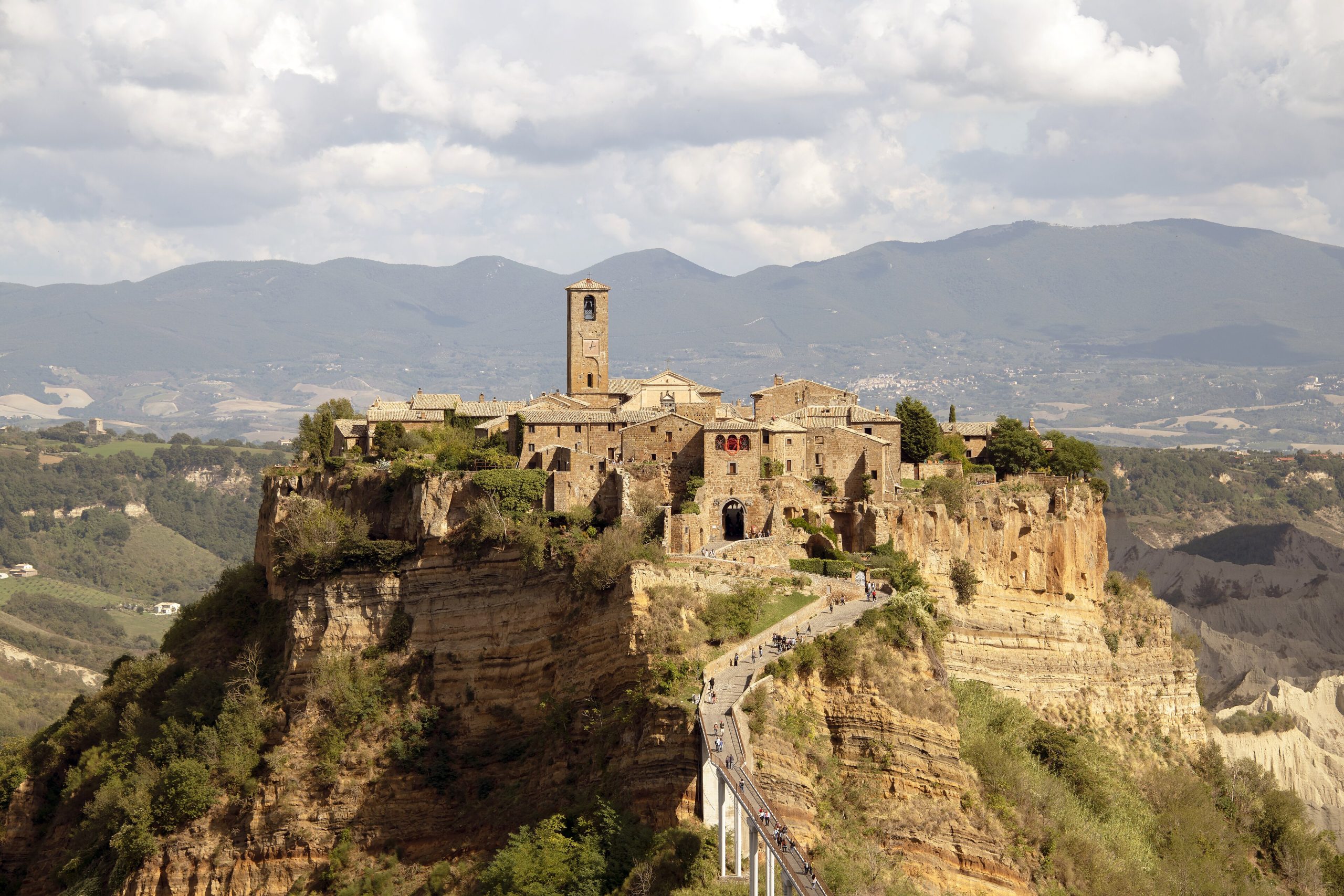 Civita di Bagnoregio, the 'dying city' on its tufa pinnacle
