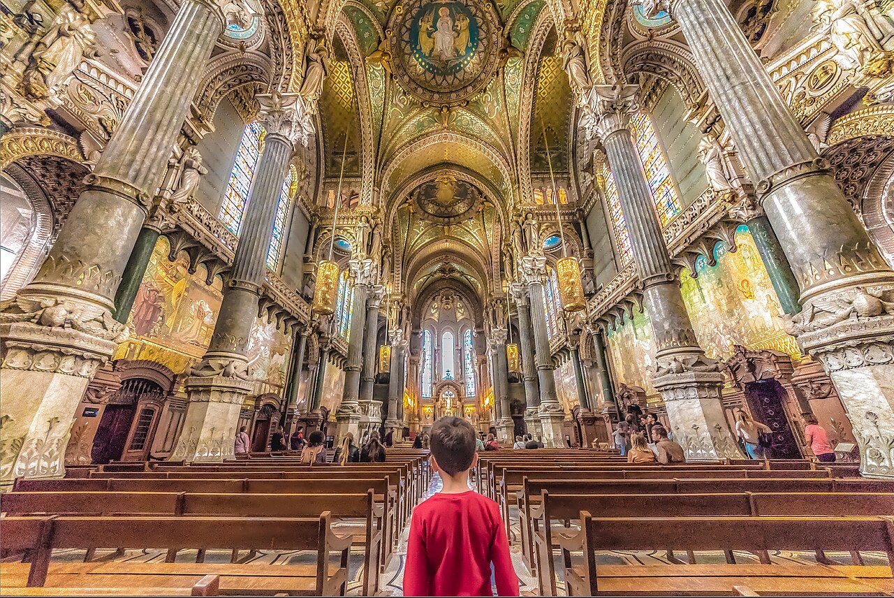 Old Lyon and the Fourviere basilica