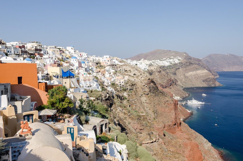 Oia on the island of Santorini, Greece