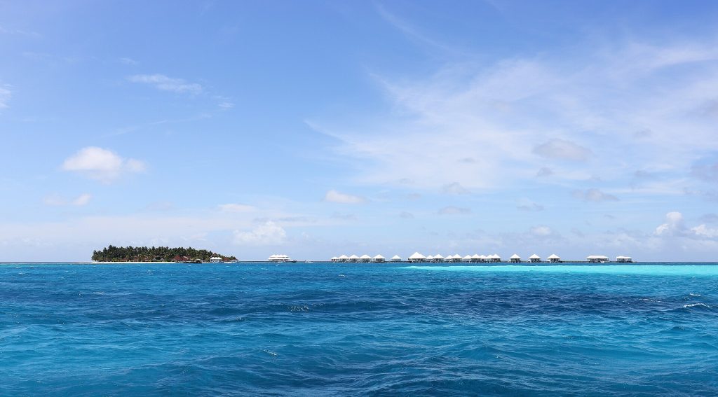 Overwater villas in the Maldives