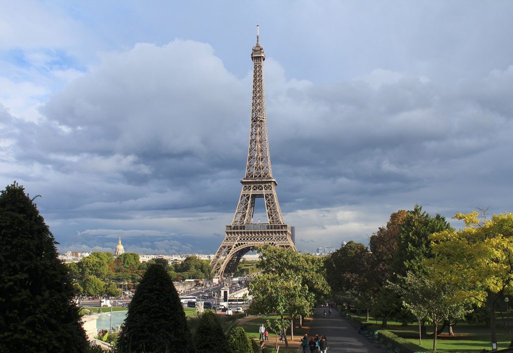 The Eiffel Tower seen from the Trocadero