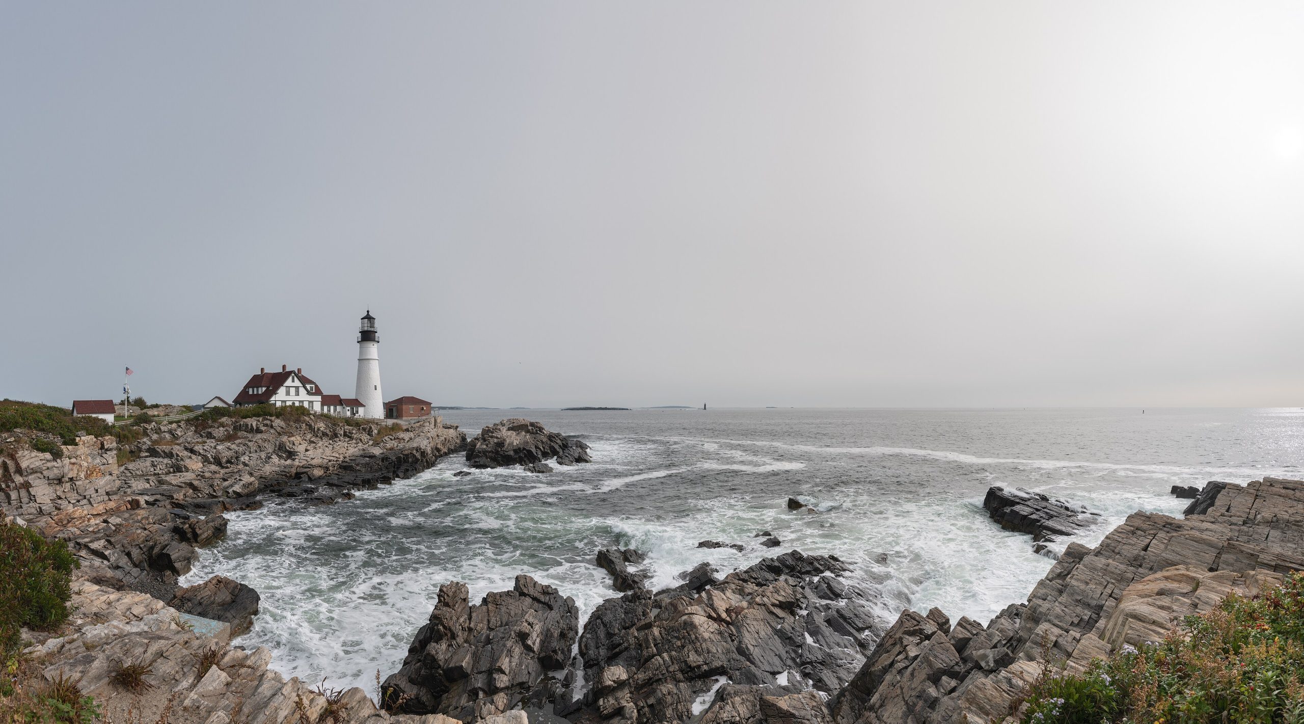Lighthouse on the Maine coast near Portland