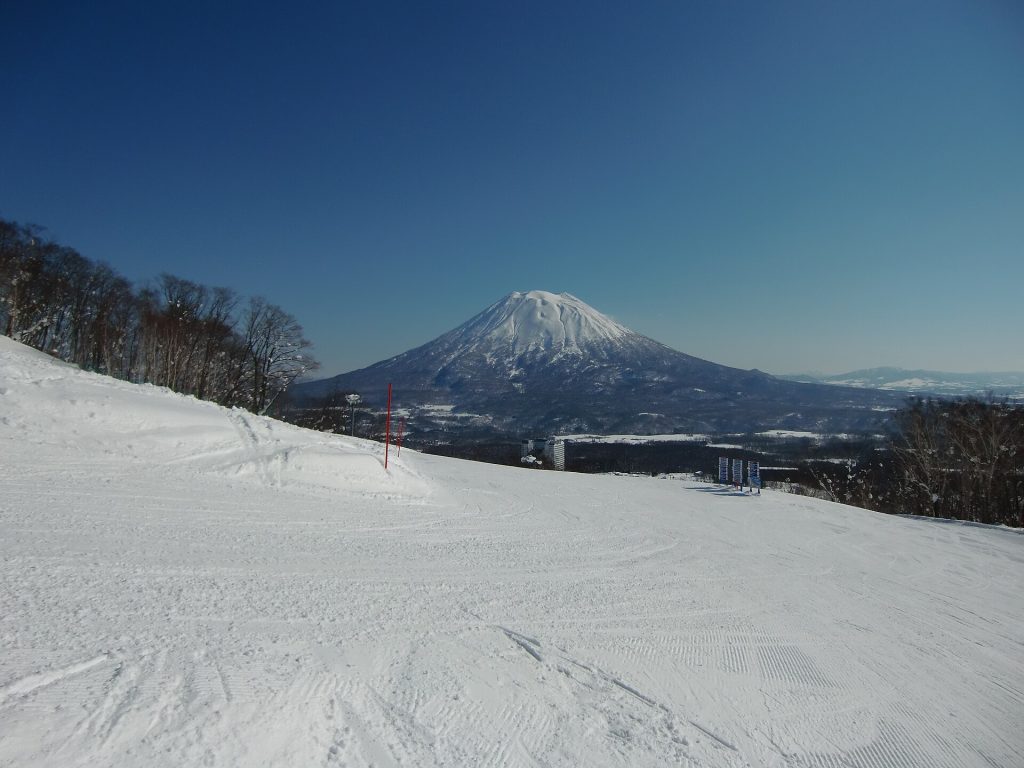 Powder skiing in Niseko, Japan