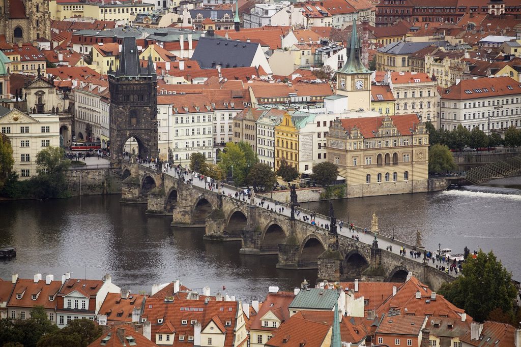 Prague Castle above the Vltava