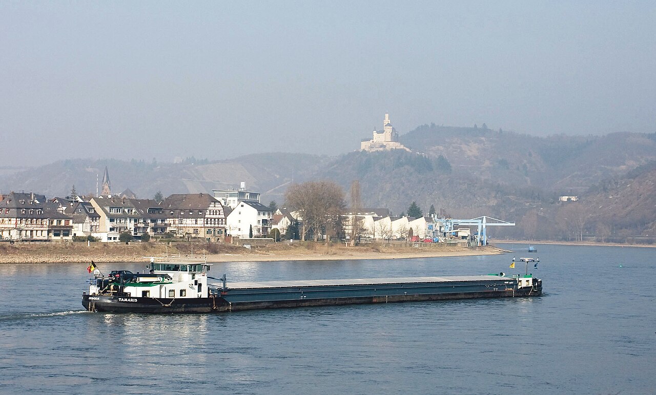 A castle above the Rhine Valley, Germany