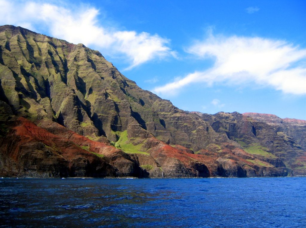 The Na Pali Coast on Kauai