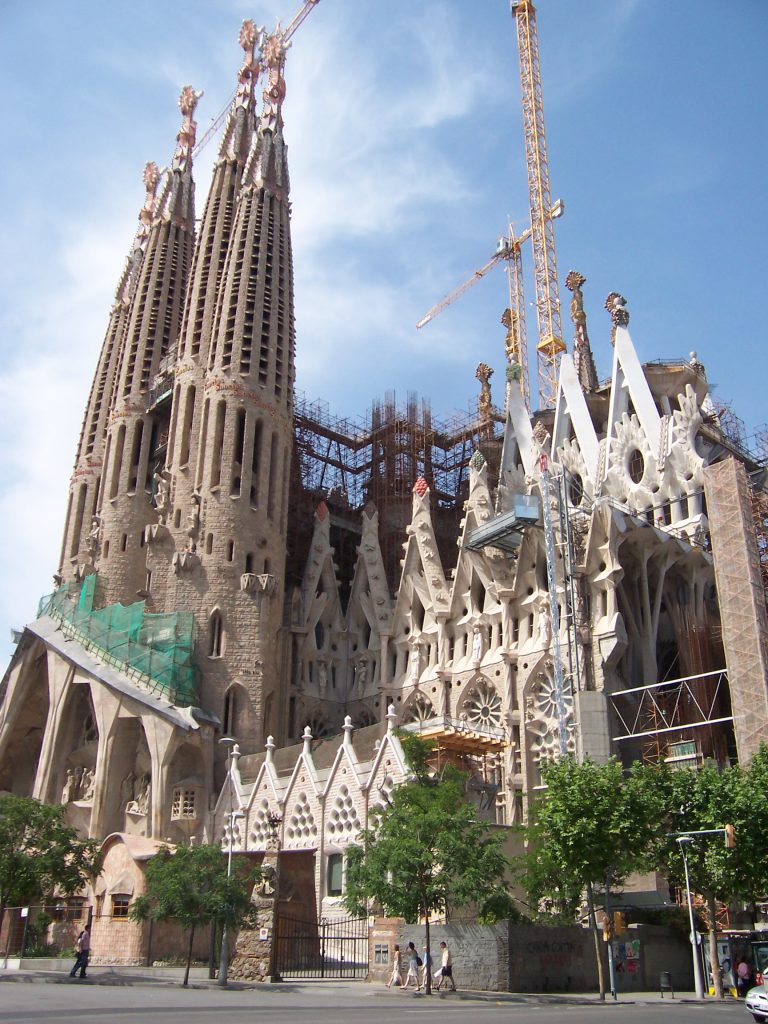 The Sagrada Familia in Barcelona, Spain