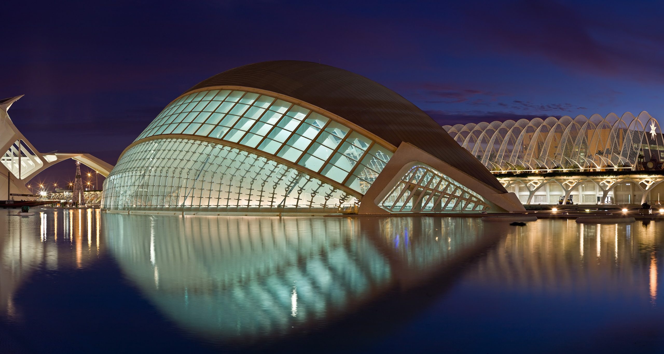 The futuristic City of Arts and Sciences in Valencia, Spain