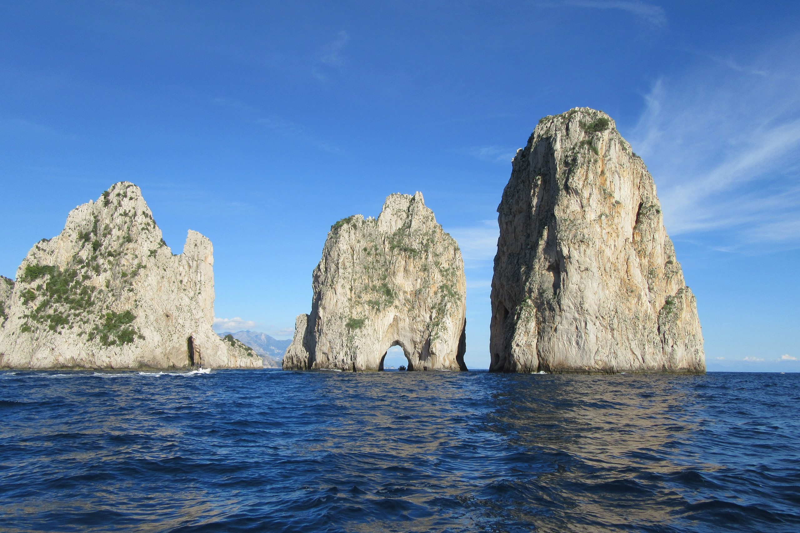 The Faraglioni rocks of Capri, Italy
