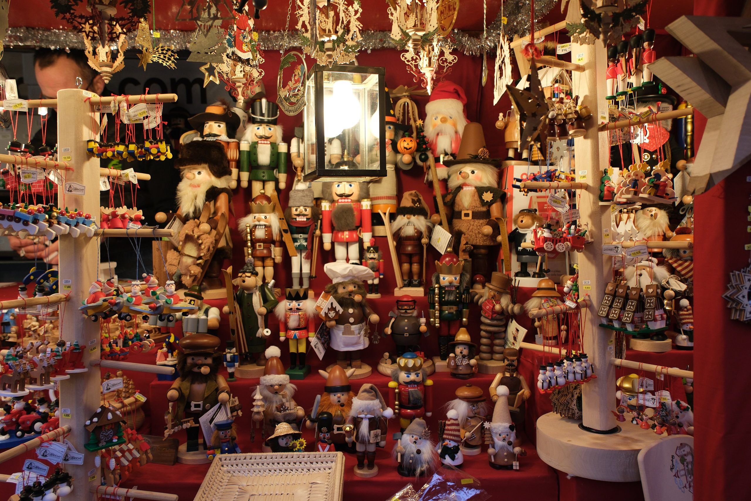 A festive European Christmas market