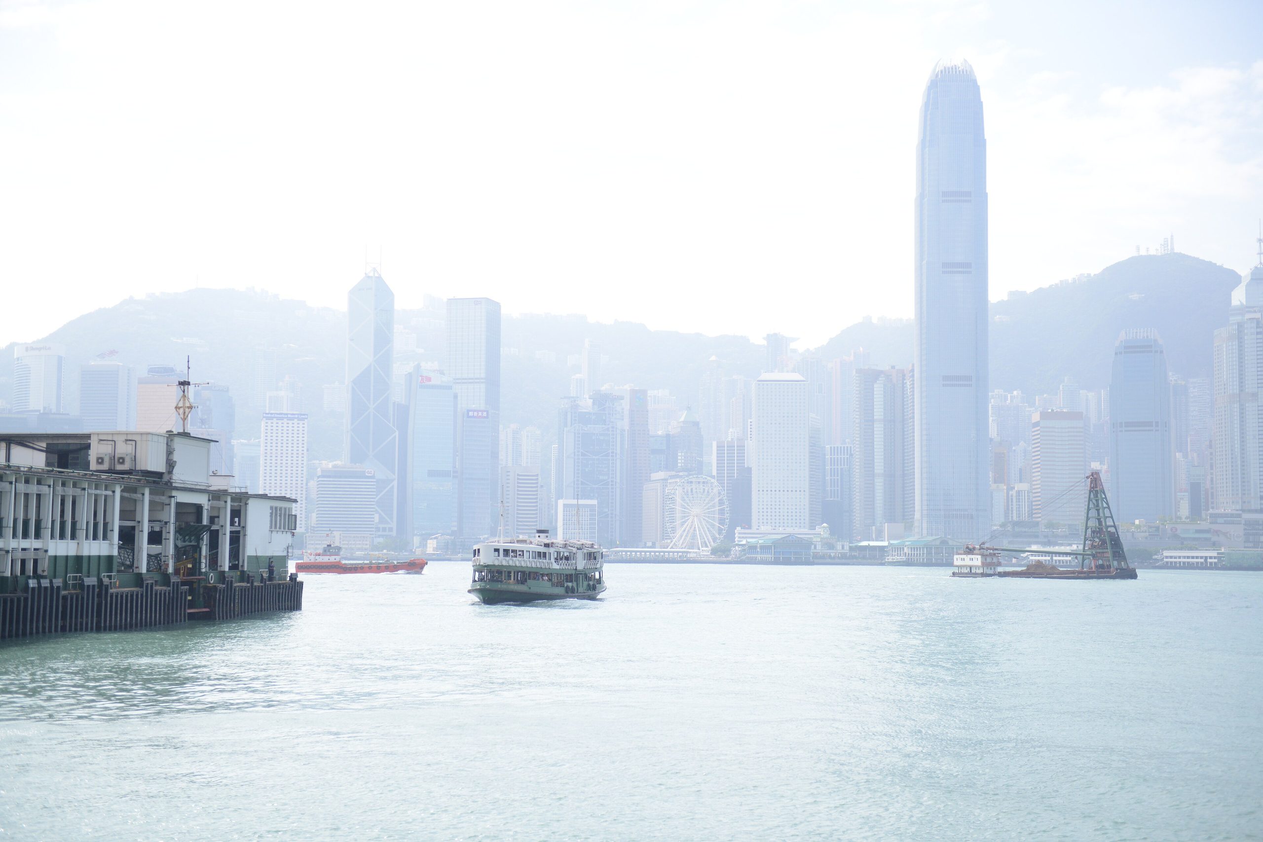 The Star Ferry crossing Victoria Harbour, Hong Kong