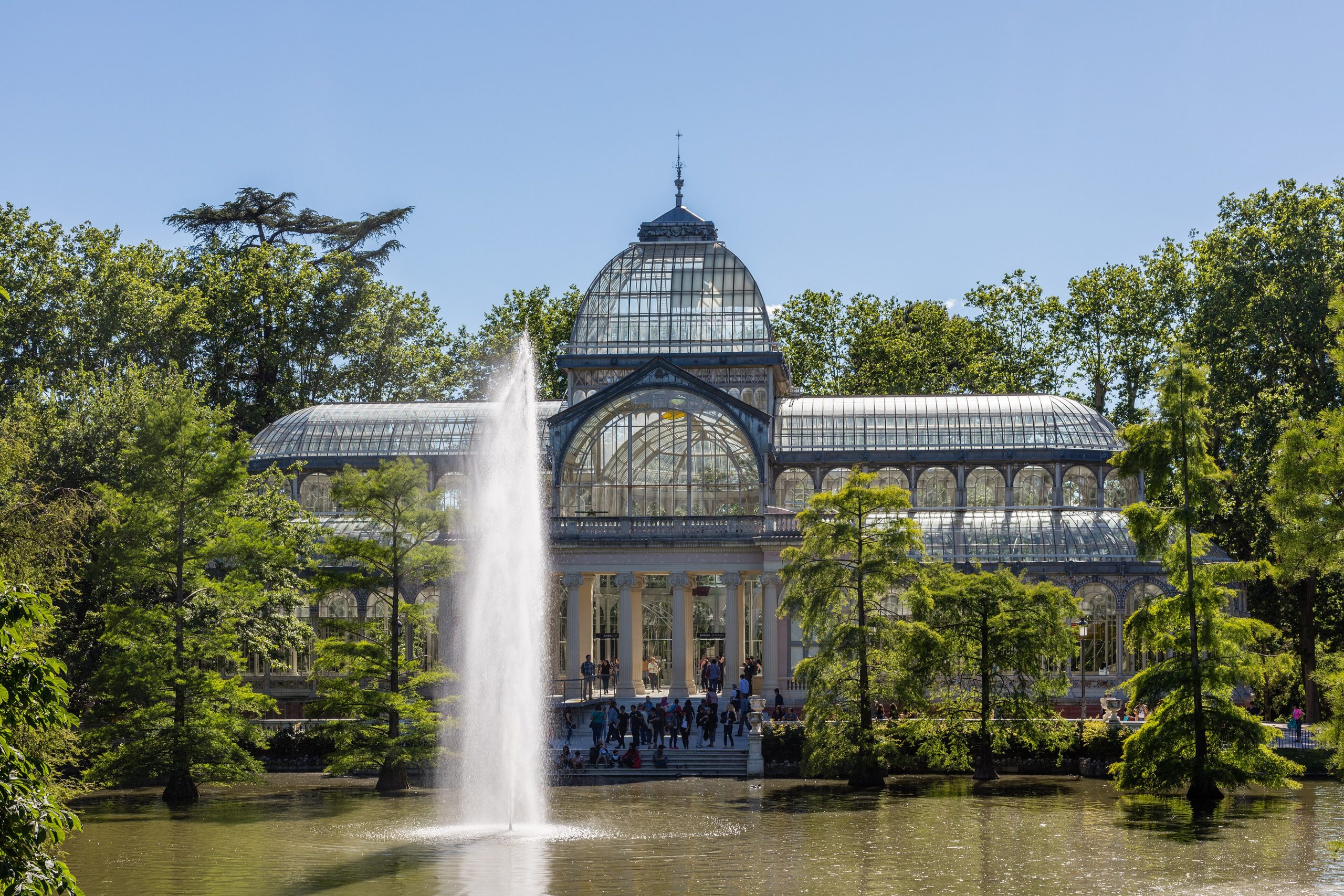 The Crystal Palace (Palacio de Cristal) in Madrid's Retiro Park