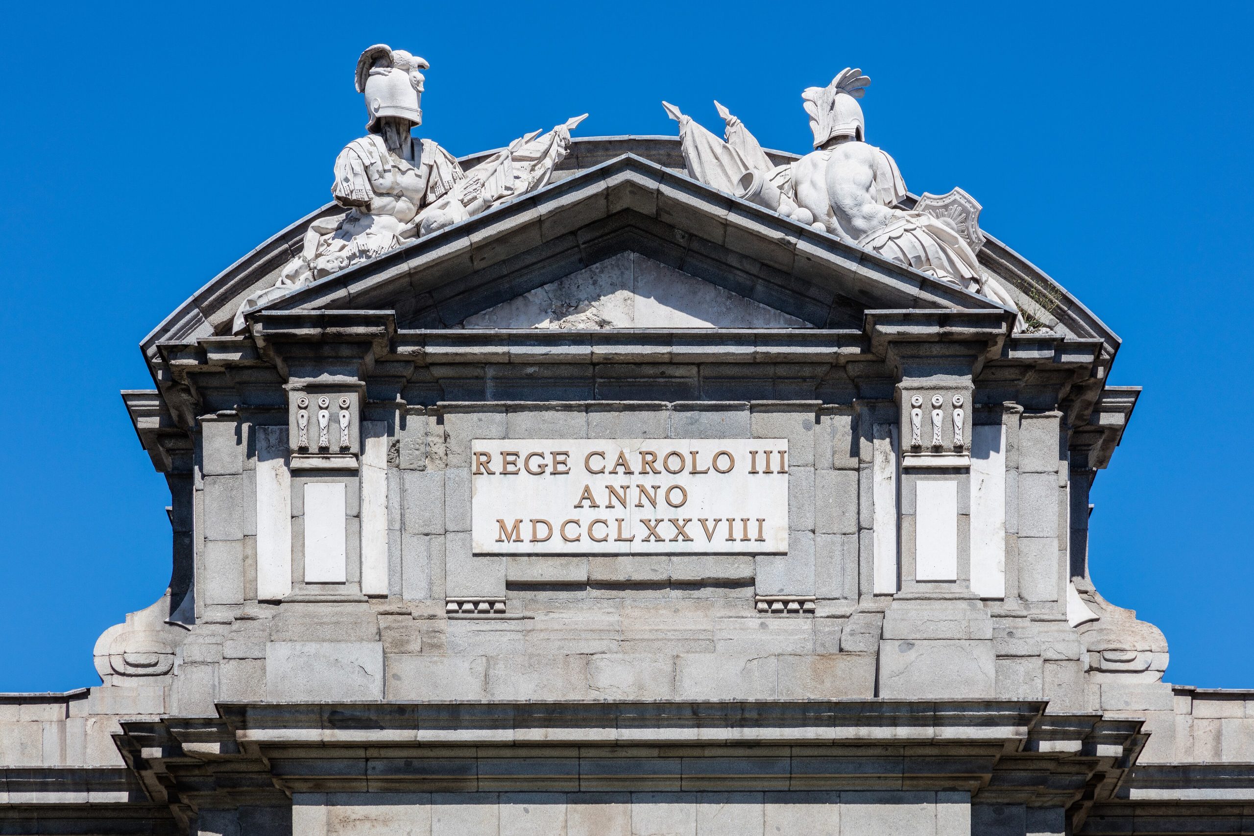 The neoclassical Puerta de Alcalá gate in Madrid