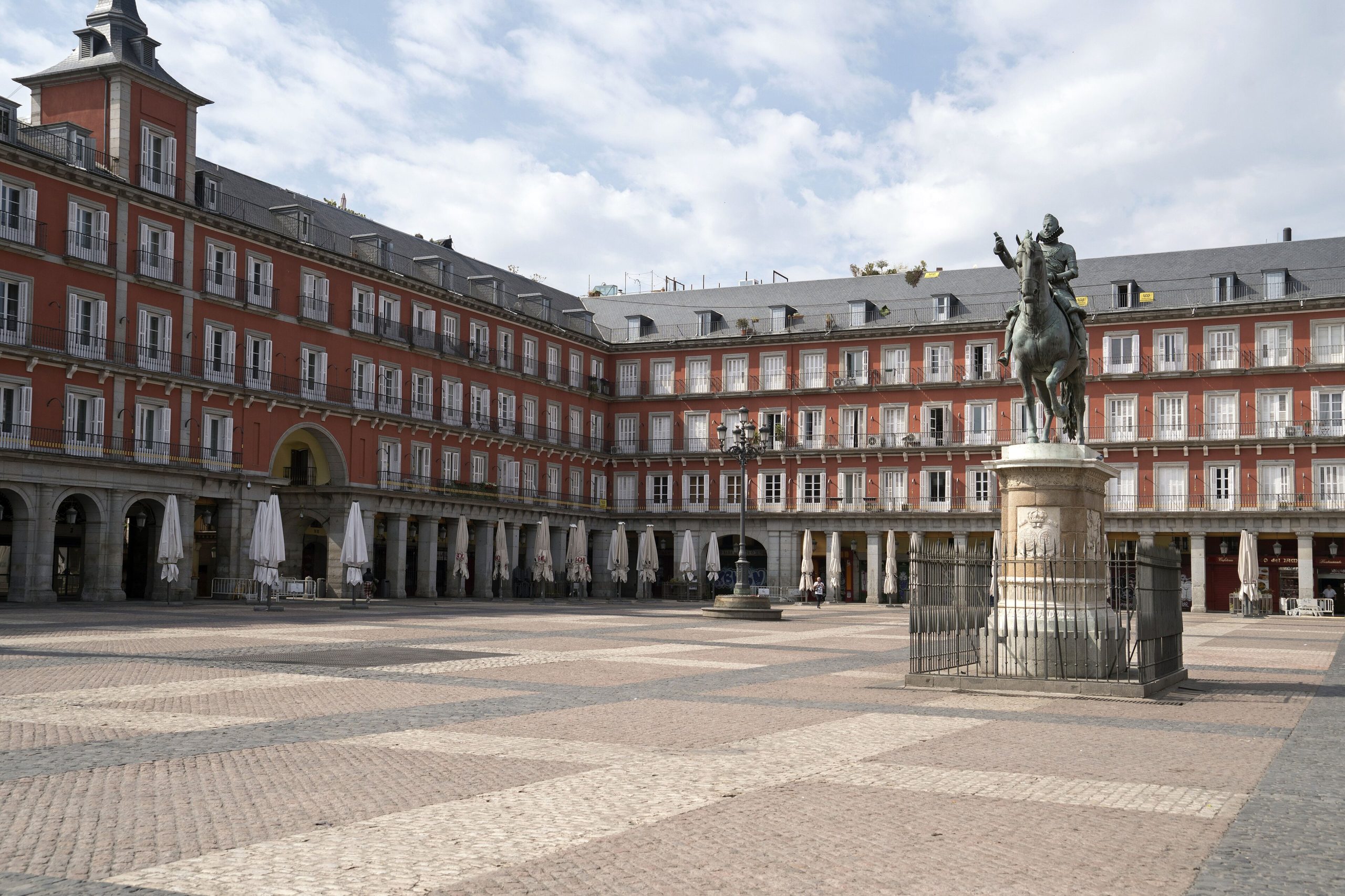 The arcaded Plaza Mayor, the historic heart of Madrid